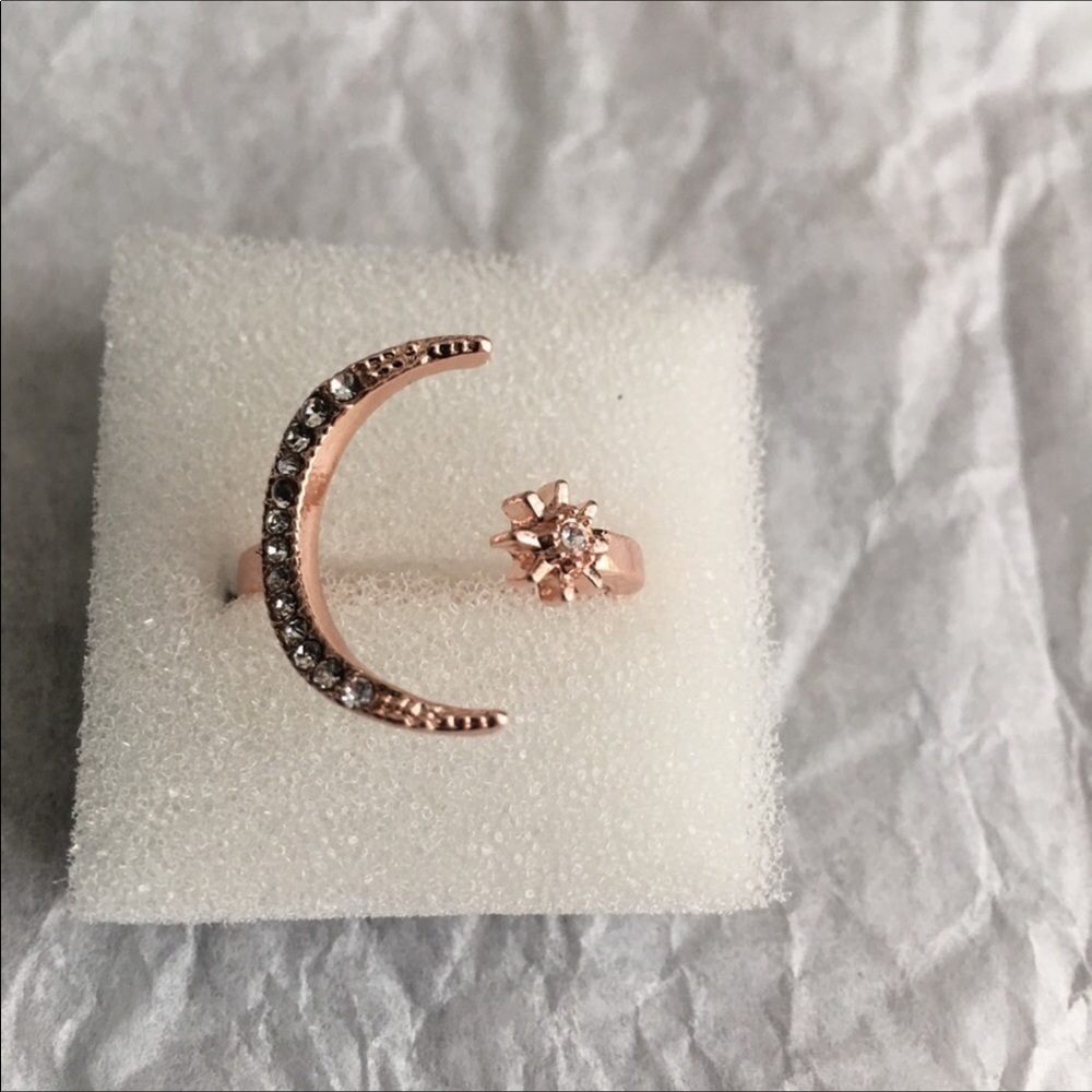MOON 🌙 FASHION ROSE GOLD RING - Picture 6 of 7